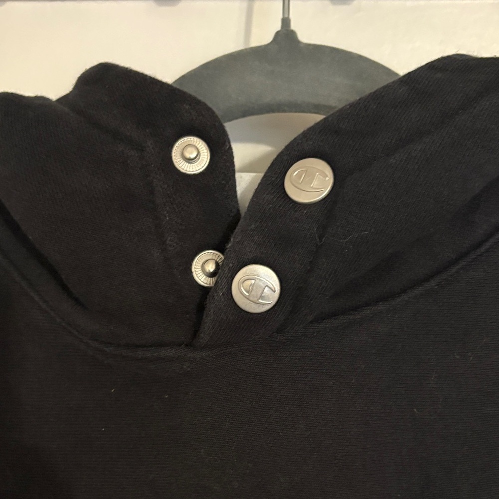 Champion Black Hoodie with Logo - Picture 4 of 5